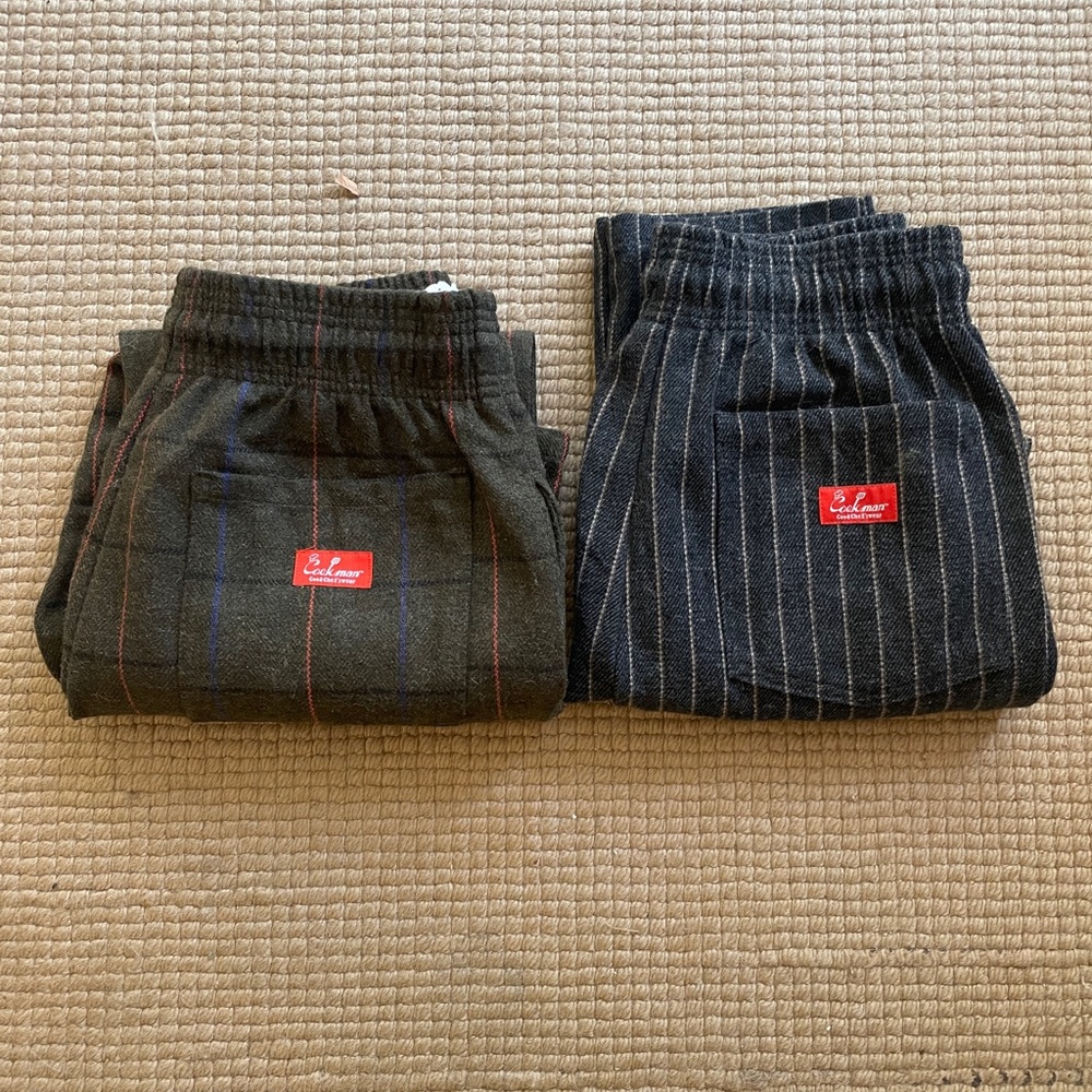 Cookman polyester wool blend pants